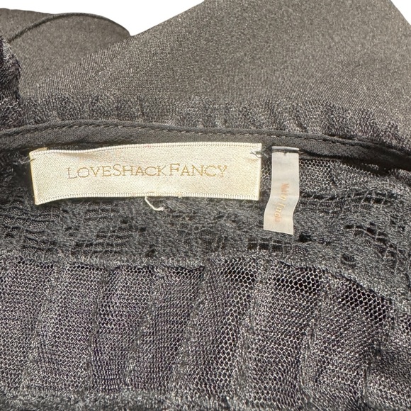 Love Shack Fancy Alonsa Lace whimsygoth, boho, fairy festival black LG  Dress - Picture 9 of 10